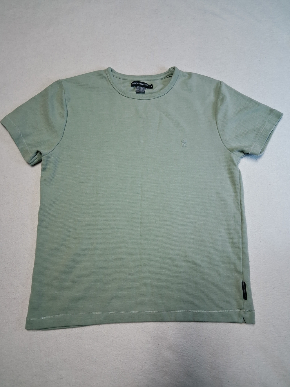 French Connection Men’s Crewneck T-Shirt in Sage Green